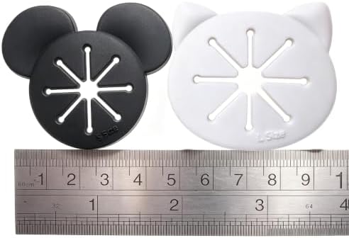 Cooplay 20PCS Sock Rings, Clips, Holders Locks Washing Sorters Laundry Storage Organization for Washing and Dryer Machine, Soft Rubber Keepers, Black Mouse/Bear and White Cat Pattern - Image 3