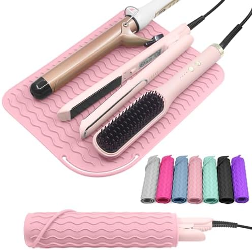 Suafrnut Plus Size Silicone Heat Resistant Mat for Hair Tools(12" x 9") by Suafrnut