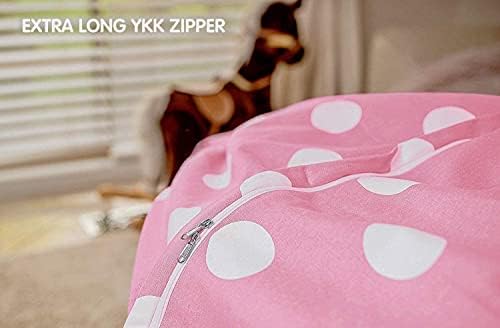 WEKAPO Stuffed Animal Storage Bean Bag Chair Cover for Kids - Image 5
