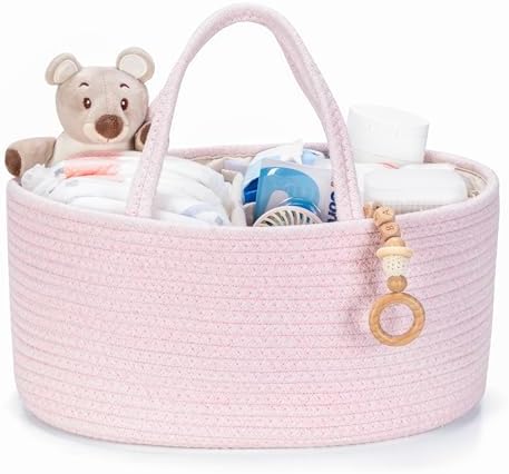 Diaper Caddy Organizer, Gift Basket for Baby Shower, Newborn Essentials by KODOMOORE