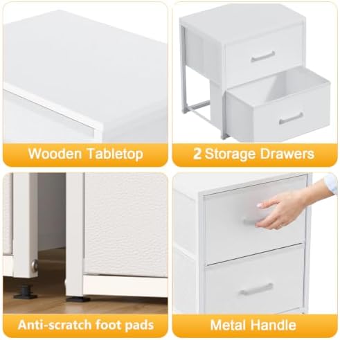 Stackable Storage Drawers, Closet Drawers, White - Image 6
