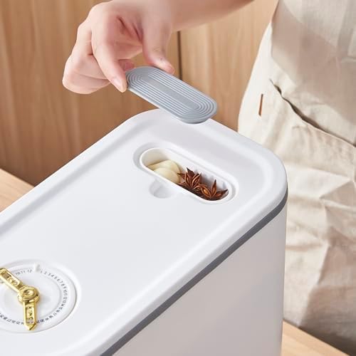 Sooyee 11Lbs Rice Dispenser,Rice Container with Lid - Image 3