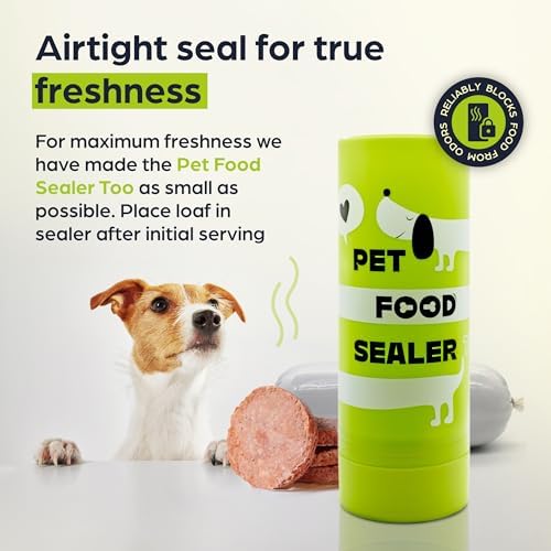 The Original Dog Food Loaf Storage Container - Patent Pending Reusable Airtight Can Cover Pet Food Sealer - Keeps Dog Food Can Fresh in the Fridge, Eliminates Odor - Image 2