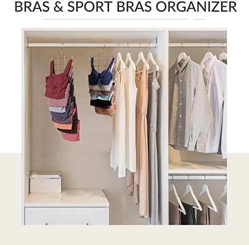 ZEDODIER 2 Pack Tank Top Hanger, Bra Organizer for Closet, Space Saving - Image 3