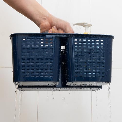 Tiawudi Portable Shower Caddy, Caddy Organizer with Handle, Plastic Shower Basket Hold Soap, Shampoo, Hair Supplies and Beauty Products, Cleaning Supplies Organizer for Home, Dorm, Shelf and Cabinet - Image 4