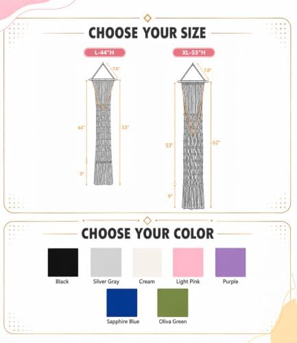 Stuffed animal net Hammock - Large 44'' H, Space-Saving (Light Pink) - Image 6