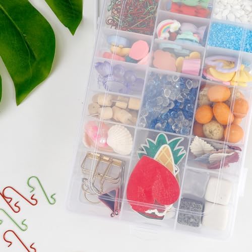 OALCQ 36 Grids Bead Organizer Box Tackle Box Organizers and Storage Rock Collection Boxes Plastic Organizer Boxes - Image 7