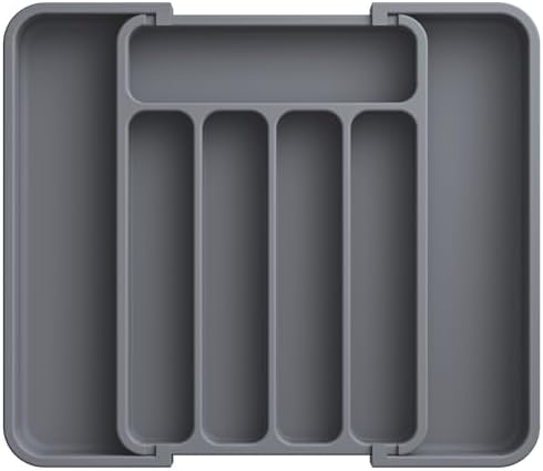 Aujen Silverware Drawer Organizer, Adjustable Utensil Cutlery Tray by AUJEN