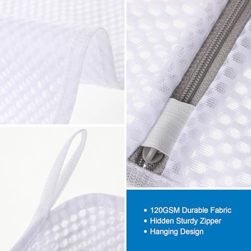 4-Pack Durable Honeycomb Mesh Laundry Bags for Delicates, 2L + 2XL - Image 6