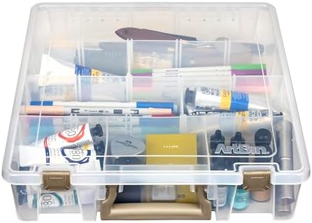 ArtBin Super Satchel Craft Organizer with Removable Dividers, Clear - Image 2
