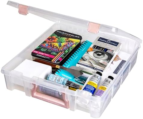 ArtBin Essentials 12 x 12 One-Compartment Craft Box, Clear - Image 3