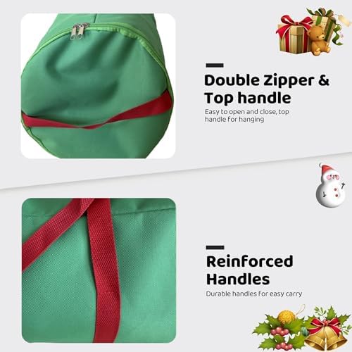 Christmas Wrapping Paper Organizer Storage 41", 600D Oxford Waterproof - Image 3
