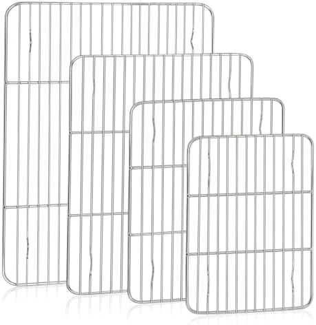 TeamFar Cooling Rack, Silver Stainless Steel Baking Rack for Oven by TeamFar