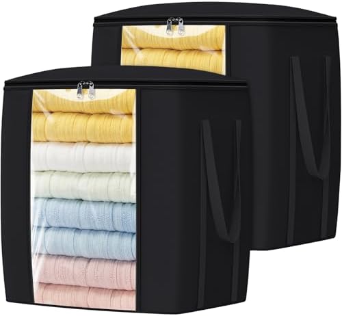 TasticTotes 120L Extra Large Blanket Clothes Storage Bags, Gray, 2 Pack by Unknown
