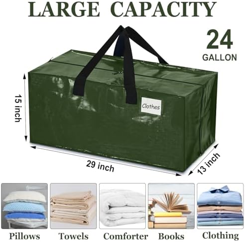 4 Pcs 24 Gallon Extra Large Moving Bags Heavy Duty Storage Bag - Image 3