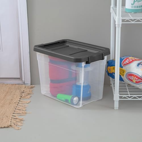 Sterilite Modular Stacker Box with Latching Lid, 30 Quart, 6-Pack - Image 4