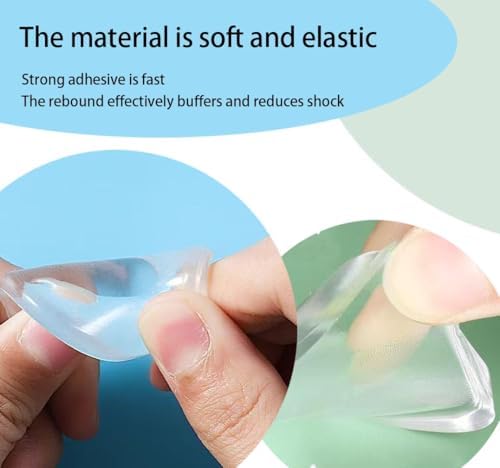 6PCS Door Stoppers for Wall, 3.15" Large Transparent Shield - Image 4