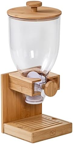 Honey Can Do Bamboo Cereal Dispenser, Natural KCH-09385 Natural, 17.5 oz (Pack of 3) - Image 3