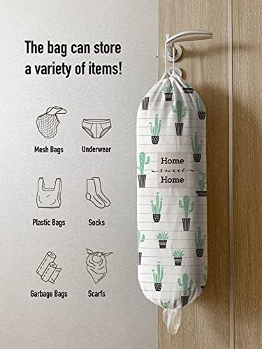 Hglian Cactus Plastic Bag Holder-Grocery Bag Holder Organizer Storage - Image 2