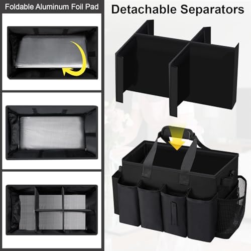 Wearable Large Cleaning Caddy Bag for Housekeepers (Black) - Image 4