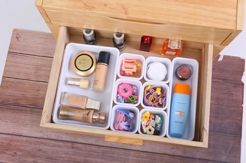 Kutesna 15PCS Interlocking Drawer Organizer, Plastic Desk Organizer Set - Image 3