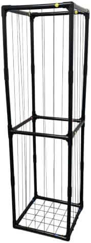 Stuffed Animal Storage, Kids Toy Zoo Storage Organizer with Elastic Band, Thicken PVC Tube Large Stuffed Animals Holder for Nursery Playroom Bedroom Room Furniture Plush Storage(Black) - Image 3