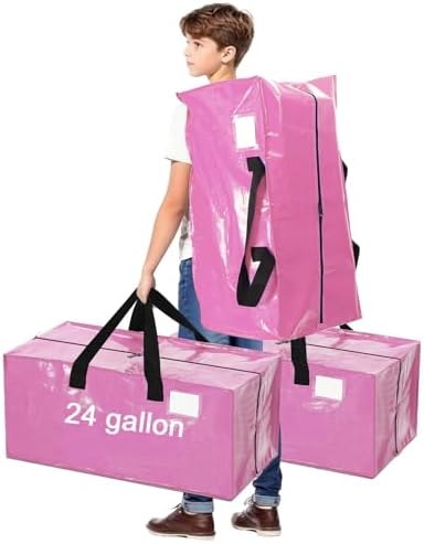 4 Pcs 24 Gallon Extra Large Moving Bags Heavy Duty Storage Bag - Image 2