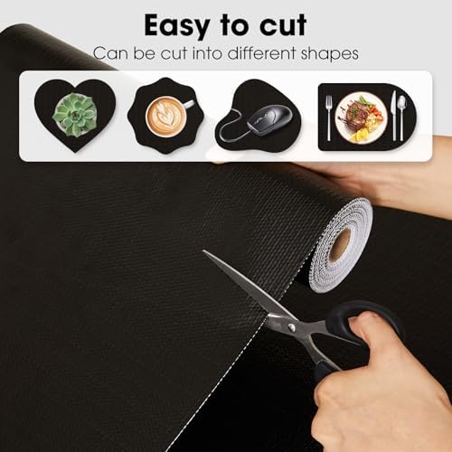 Drawer and Shelf Liner for Kitchen Cabinets, Black, 24IN X 20FT - Image 4