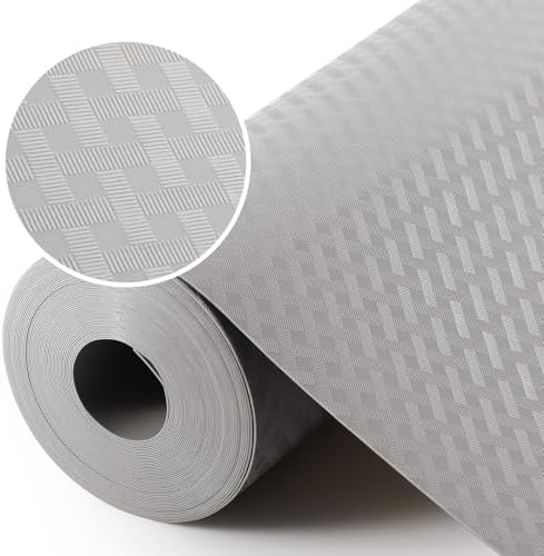 Shelf Liners for Kitchen Cabinets Non Adhensive,Gray 17.5"× 236.2" by StaHom