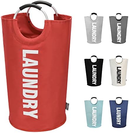 DOKEHOM 125L X-Large Laundry Basket Bag, Collapsible Tall Hamper, Red by DOKEHOM
