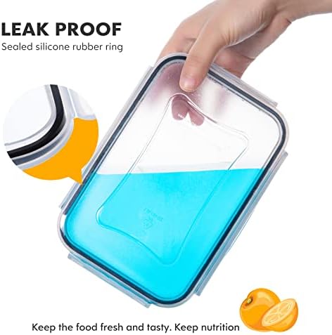 34 PCS Food Storage Containers with Lids Airtight(17 Lids &17 Containers) - Image 3