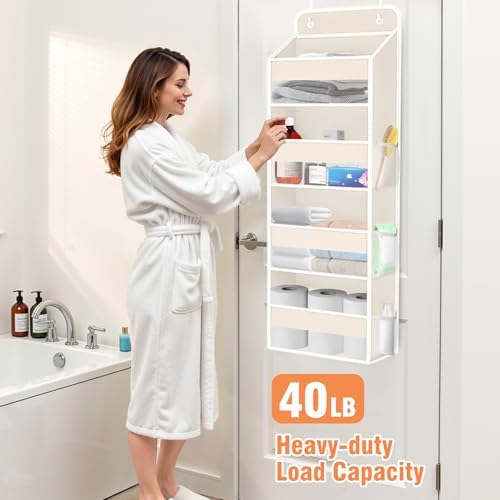 Over The Door Organizer Storage Large Capacity Hanging Bedroom Storage - Image 5