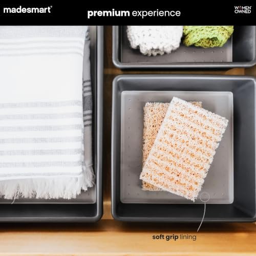 madesmart Classic 6 x 6 Storage Bin, Granite - Image 2