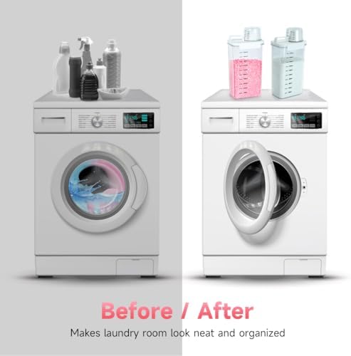 Tokokimo 2 Packs Laundry Detergent Dispenser, Laundry Power Container,Laundry Scent Booster Beads Dispenser for Washing Powder, Soda Powder, Grain - Image 5
