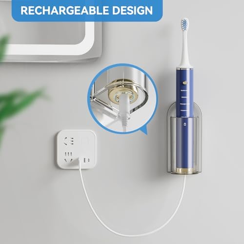 MOPMS Electric Toothbrush Holders Wall Mounted for Bathrooms 2Pcs - Image 2