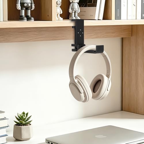 All Aluminum Foldable Headphone Holder,Black - Image 4
