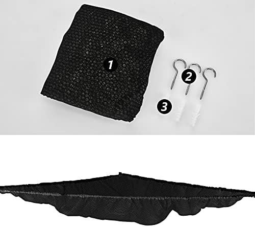 Stuffed Animal Net or Hammock, Stuffed Animal Net, Jumbo Toy Net Hammock for Stuffed Animals Wall Sling Corner Extra Large Kids Children Mesh Toy Net Organizer (Black 2 Pack, 83 Inch) - Image 5