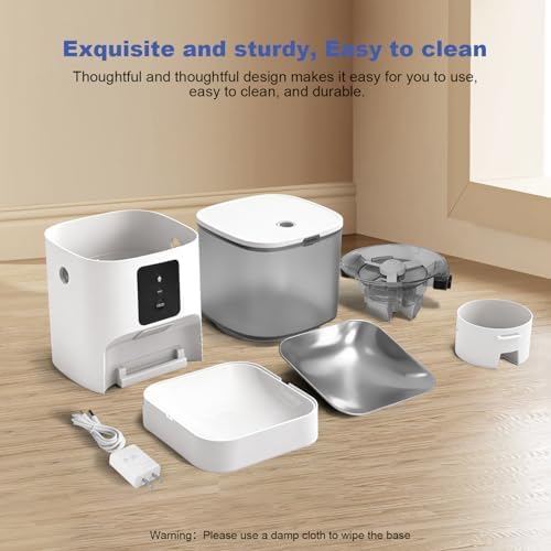 ANDOLL HOME Automatic Cat Feeder,4L Timed Cat＆Dog Dry Food Dispenser - Image 4
