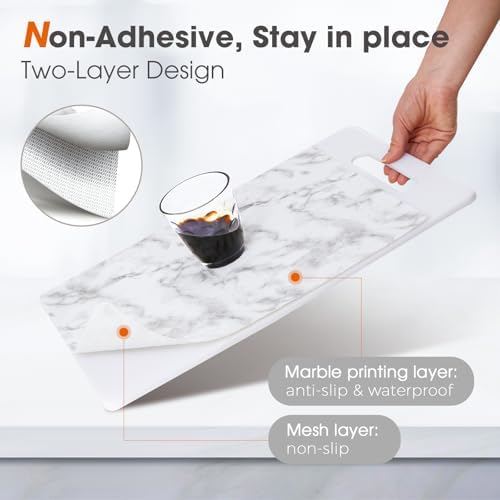 Drawer and Shelf Liner for Kitchen Cabinets, Marble, 12IN X 20FT - Image 2