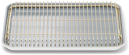 Caraway Non-Stick Ceramic Baking Sheet and Cooling Rack by Unknown
