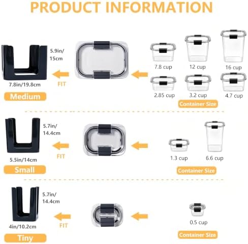 Food Container Lid Organizer for Rubbermaid Brilliance Nap-on Lids - Image 3