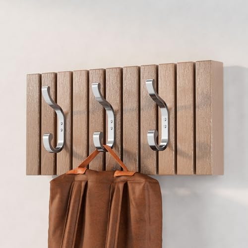 Coat Hooks Wall Mount,Heavy Duty Wall Hooks for Backpack,Towel,Silver 4 Pcs - Image 3