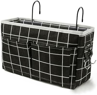 Bedside Caddy, Hanging Storage Bag with Hooks for Bunk & Dorm Bed Rails by Someteth