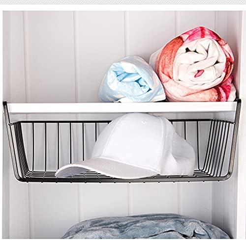 2Pcs Under Shelf Basket Metal Wire Under Cabinet Basket for Kitchen Pantry - Image 4