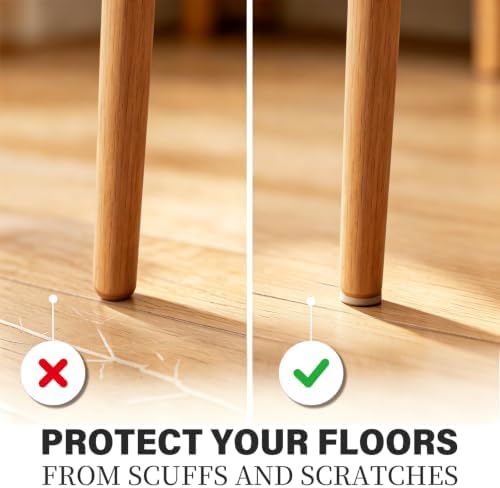 Felt Furniture Pads for Hardwood Floors -Yelanon Felt Pads for Chair Legs - Image 2