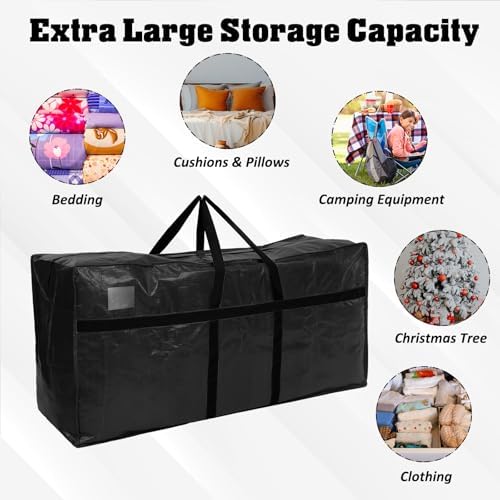 Windyun 4 Pcs 121 Gallon Extra Large Moving Bags XXL Heavy Duty Storage Bag - Image 5