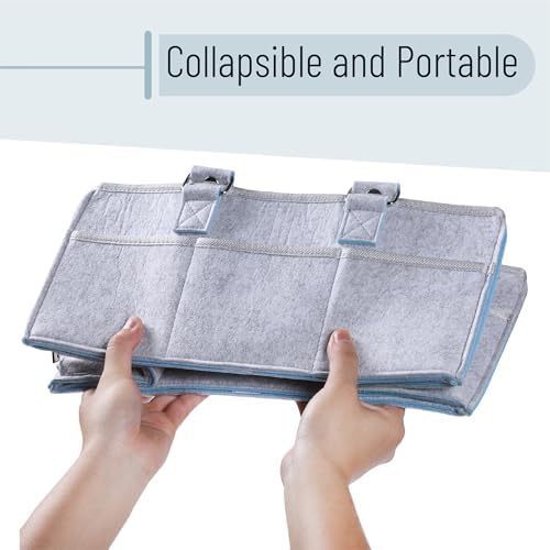 Mr. Pen- Large Baby Diaper Caddy Organizer, 2 Pack, Blue Inside - Image 6