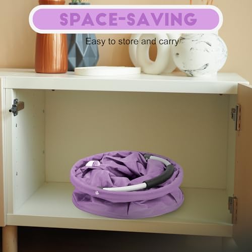Cleaning Caddy for Cleaning Supplies,17L Cleaning Supply Caddy with Handle Foldable Cleaning Supplies Organizer Bucket Cleaning Products Organizers for Home, Garden (Purple) - Image 6