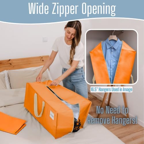 VENO 2 Pack Heavy Duty Moving Bags with Backpack Straps, Zippers & Handles, Extra Large Packing Bags for College Dorm Essentials, Moving Supplies Alternative to Cardboard Moving Boxes - Image 5