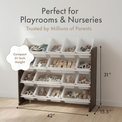Humble Crew Kids Toy Organizer with 16 Bins, 4 Tier Storage for Playroom - Image 6